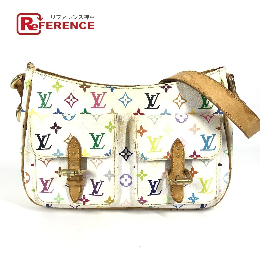 LOUIS VUITTON Multicolor Lodge Bag Crossbody Shoulder Blanc White - Picture 1 of 15